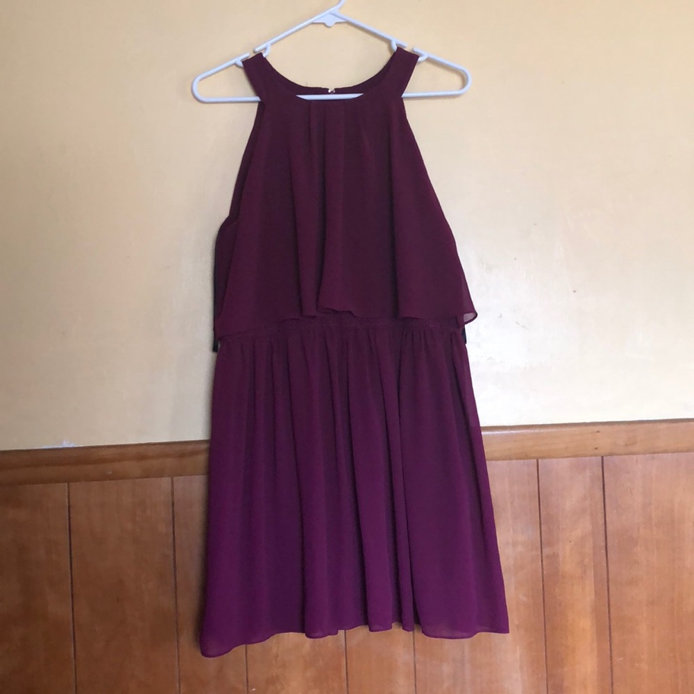maroon kids dress